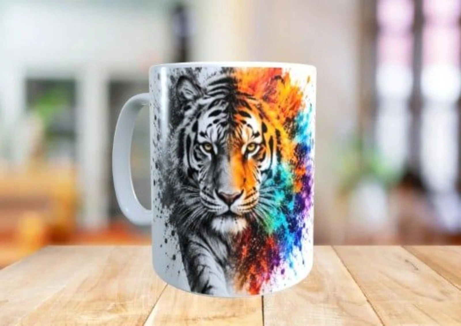 Mug Tigre coloré,  Multicolore 